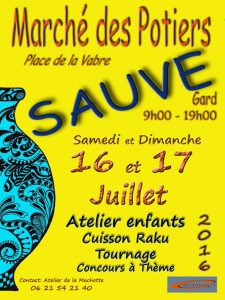 Marché de Potiers de Sauve 2016