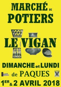 Marché de Potiers du Vigan 1er et 2 avril 2018