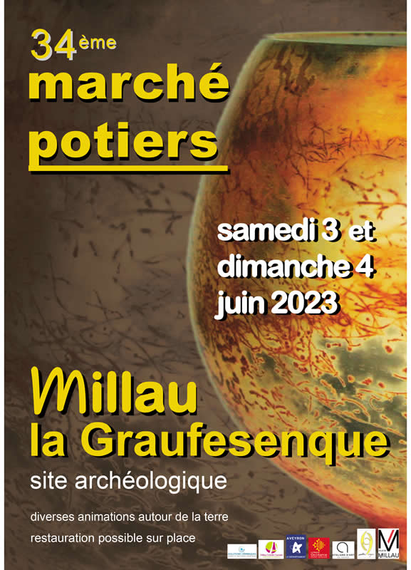 34 ème marché potiers de Millau.