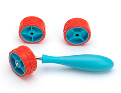 Set de 3 roulettes en silicone