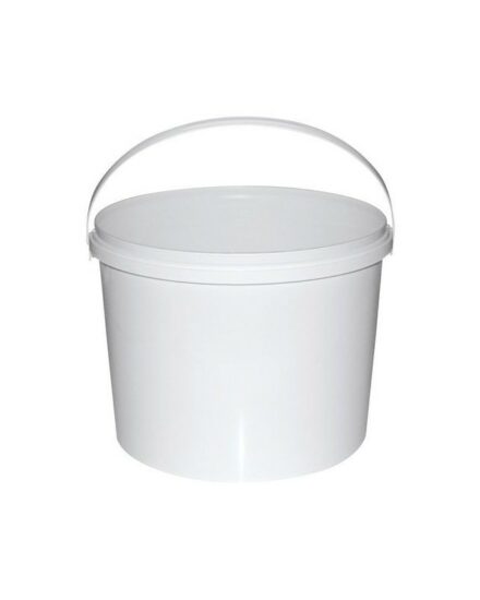 Seau blanc avec couvercle de 1l seau01