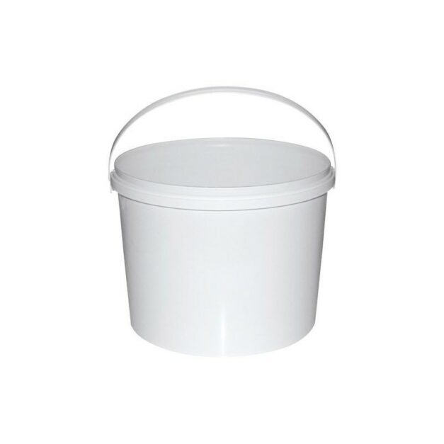 Seau blanc avec couvercle de 1l seau01