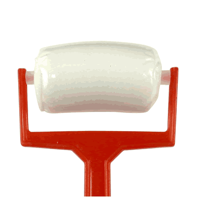 ROULEAU-MOUSSE-TRES-DENSE-MANCHON-PLASTIQUE-DIAMETRE-45MM