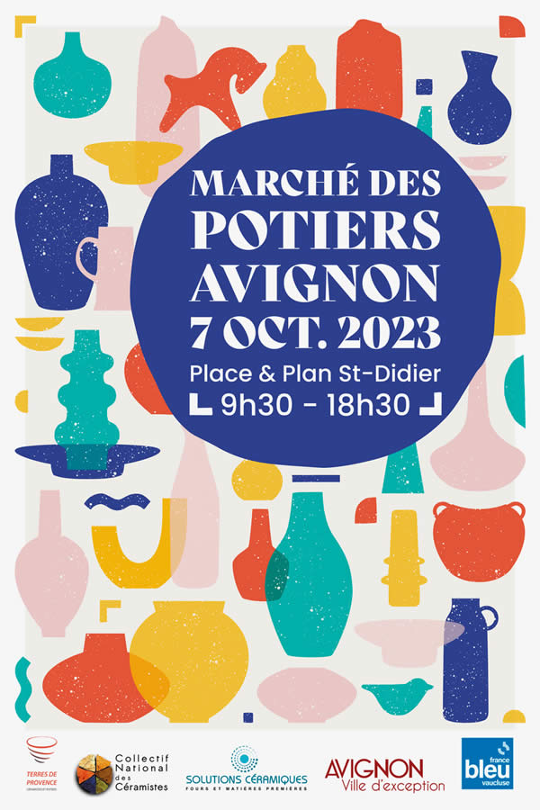 Marché des Potiers Avignon le 7 octobre 2023
