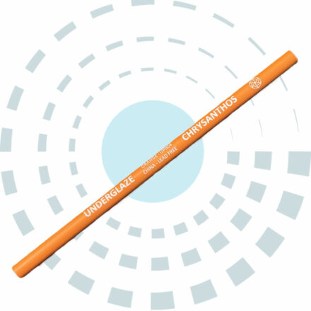 Crayon sous émail orange