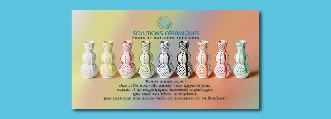 Toute l'équipe de Solutions Céramiques vous présente ses meilleurs vœux.