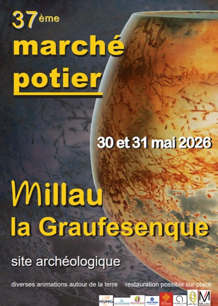 Marché potiers de Millau 2026