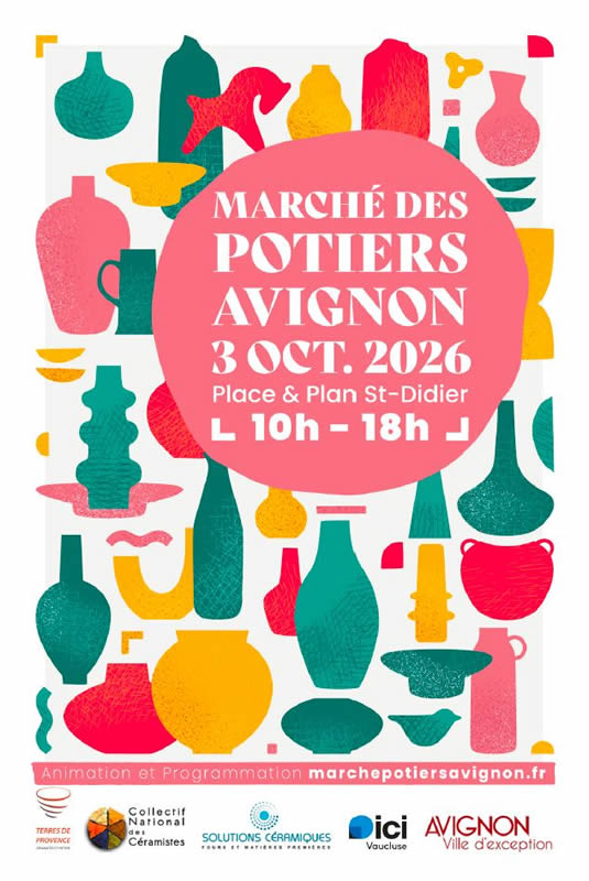 Marché des potiers Avignon samedi 3 octobre 2026